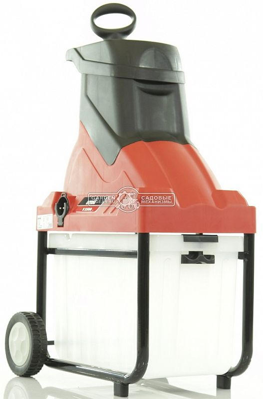 Садовый измельчитель веток электрический MTD S 2500 (PRC, 2500 Вт, ветки до 40 мм, диск с ножами, 24 кг)